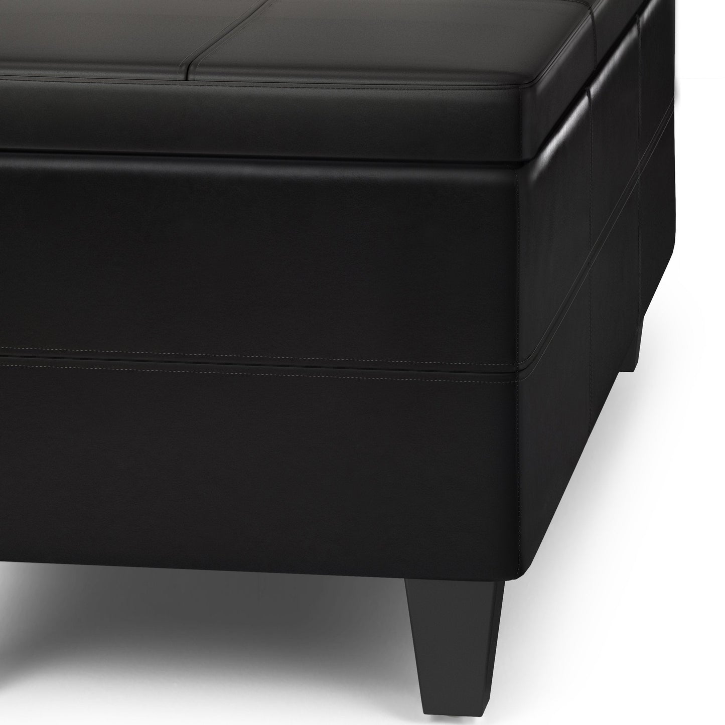 Tanners Brown | Afton Storage Ottoman Bench