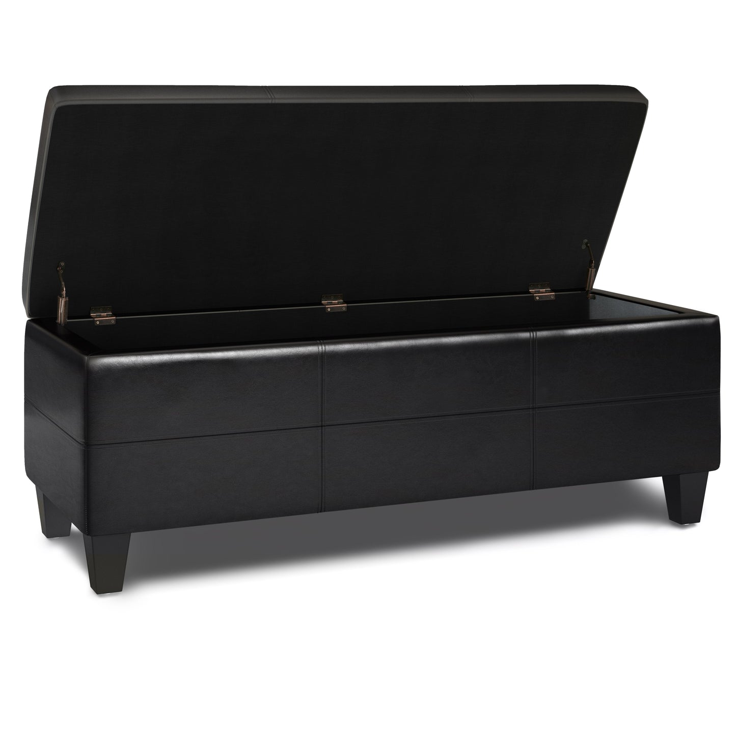 Tanners Brown | Afton Storage Ottoman Bench