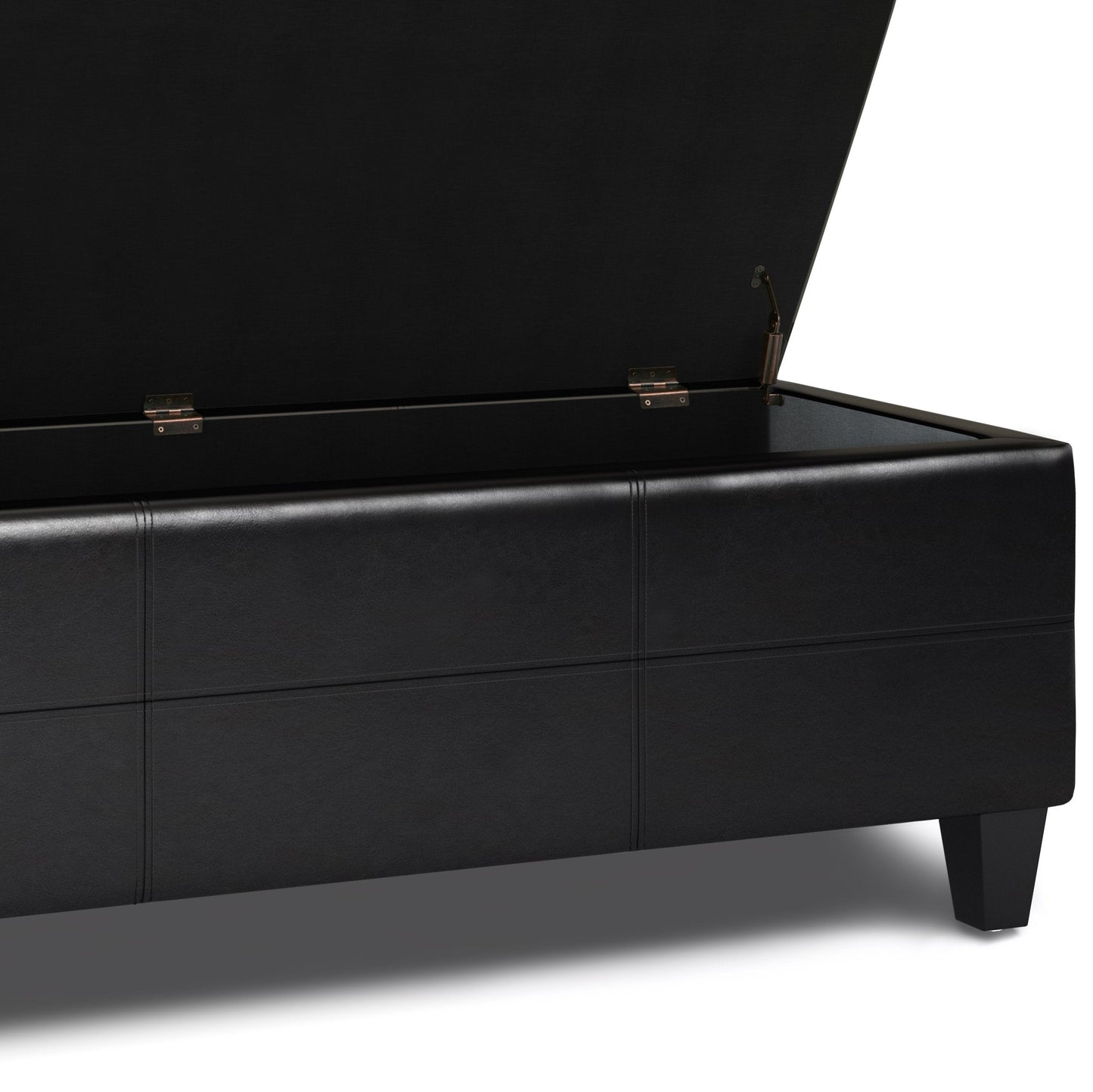 Tanners Brown | Afton Storage Ottoman Bench