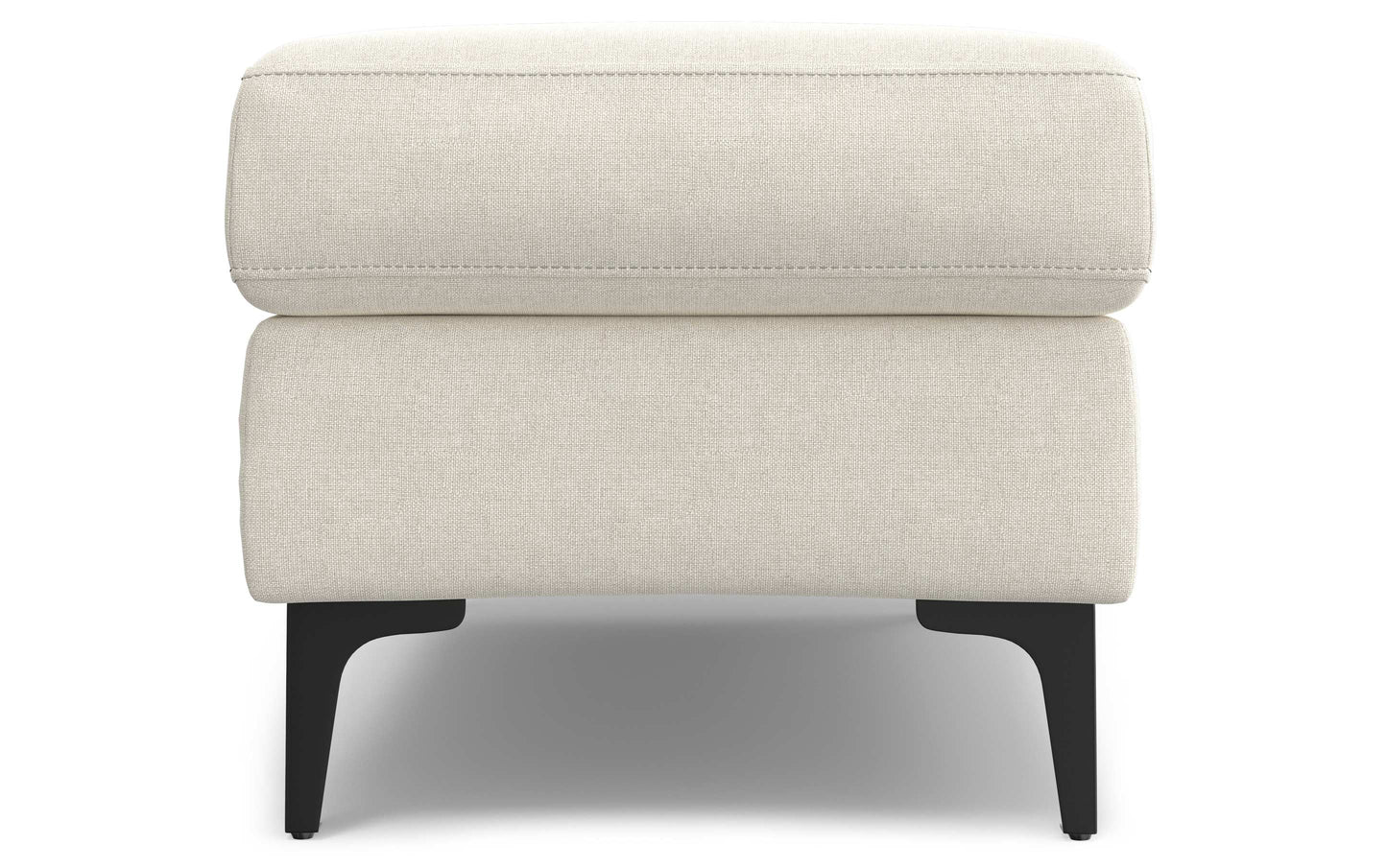 Cream | Ava Mid Century Ottoman