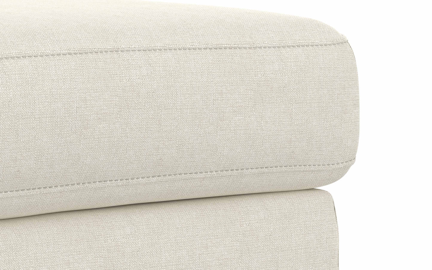 Cream | Ava Mid Century Ottoman