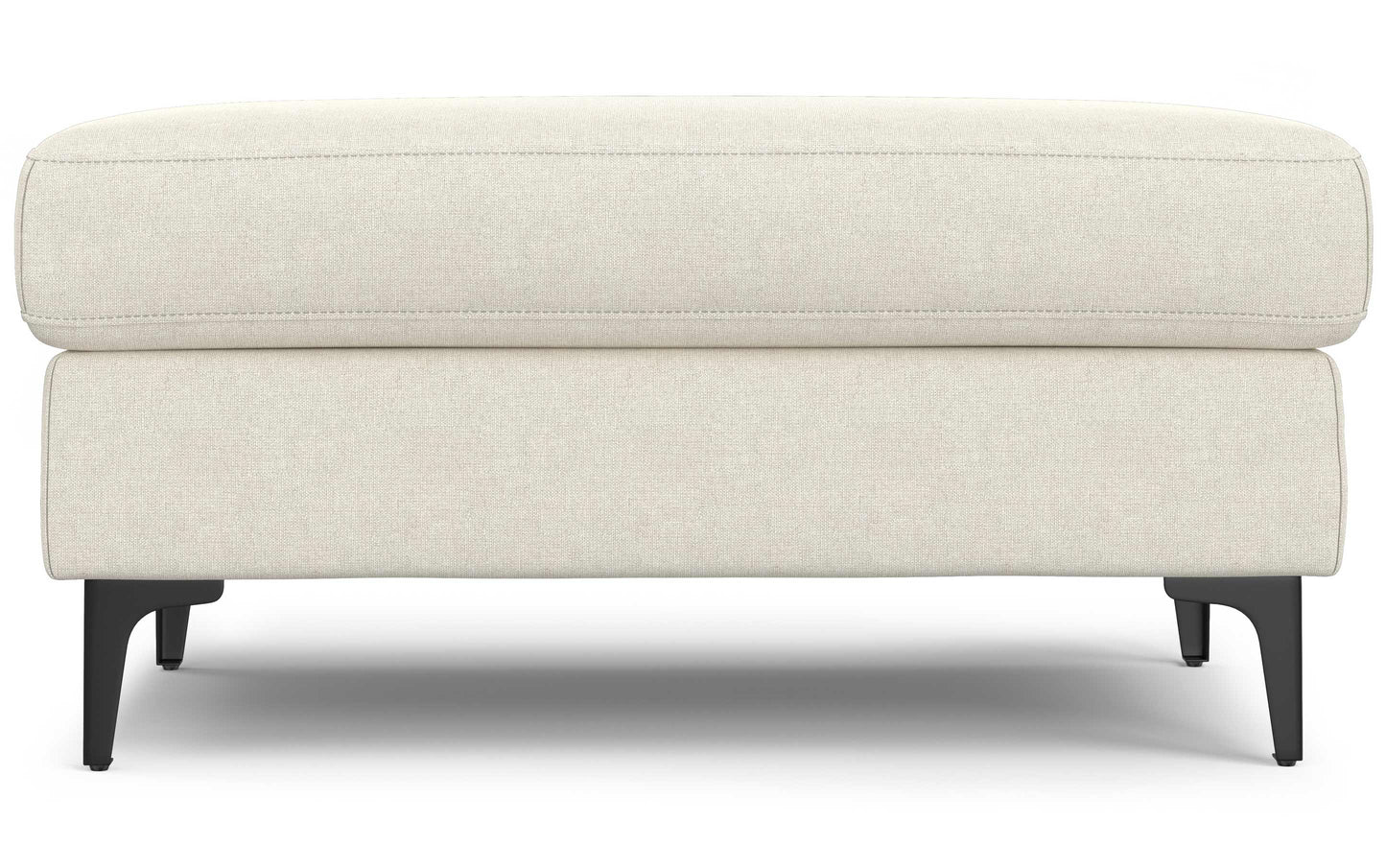 Cream | Ava Mid Century Ottoman