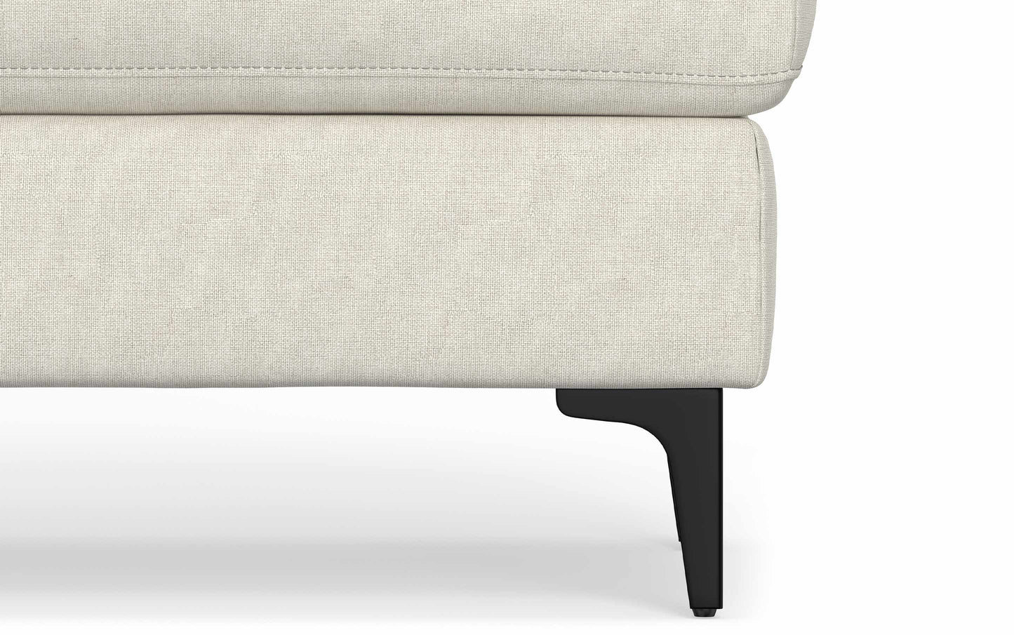 Cream | Ava Mid Century Ottoman Bench