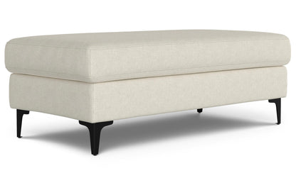 Cream | Ava Mid Century Ottoman Bench