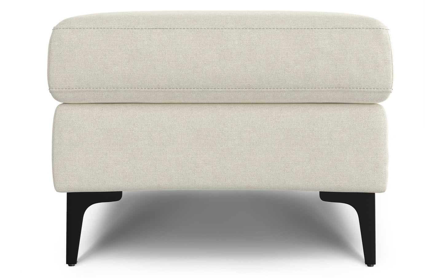 Cream | Ava Mid Century Ottoman Bench