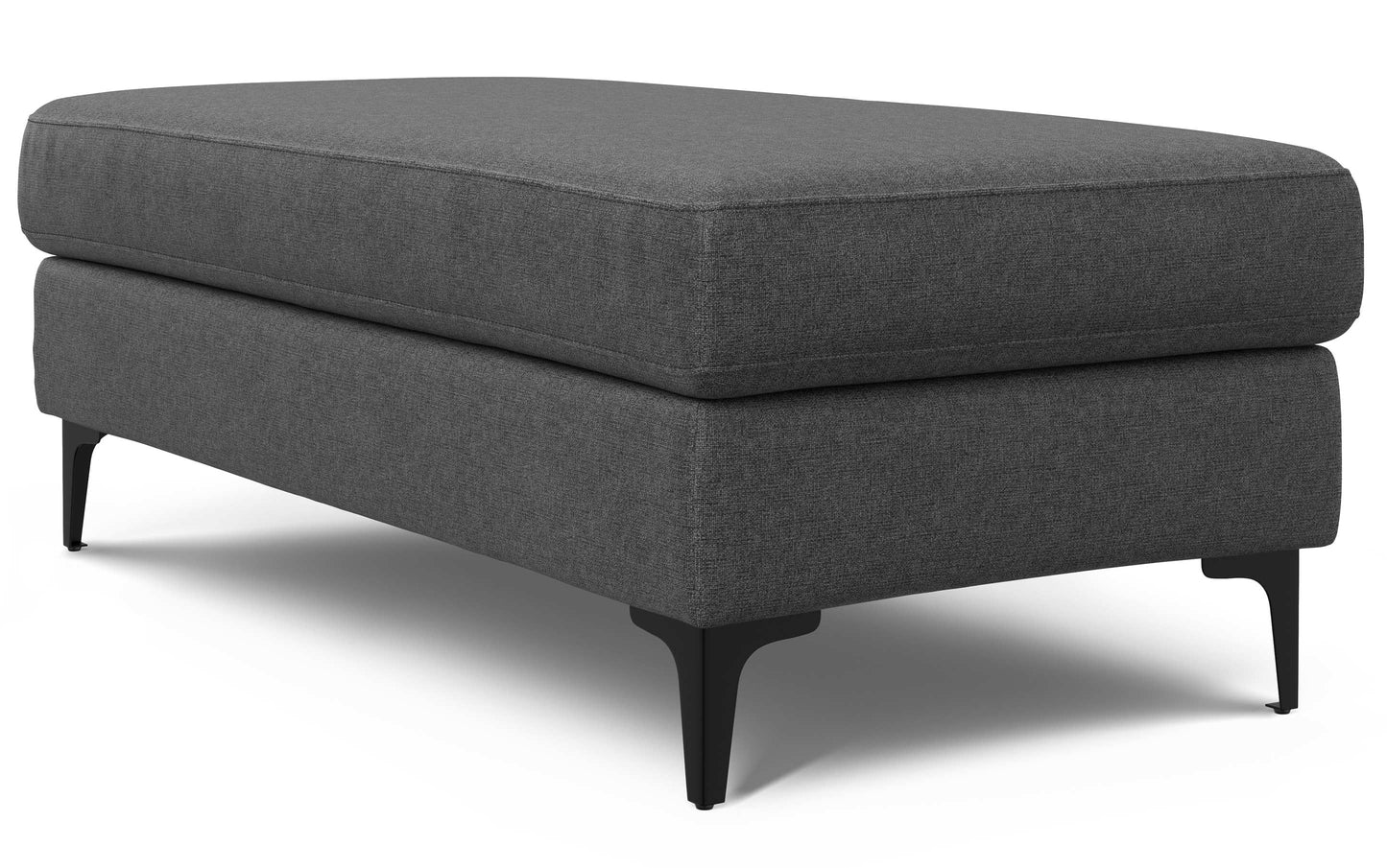 Pebble Grey | Ava Mid Century Ottoman Bench