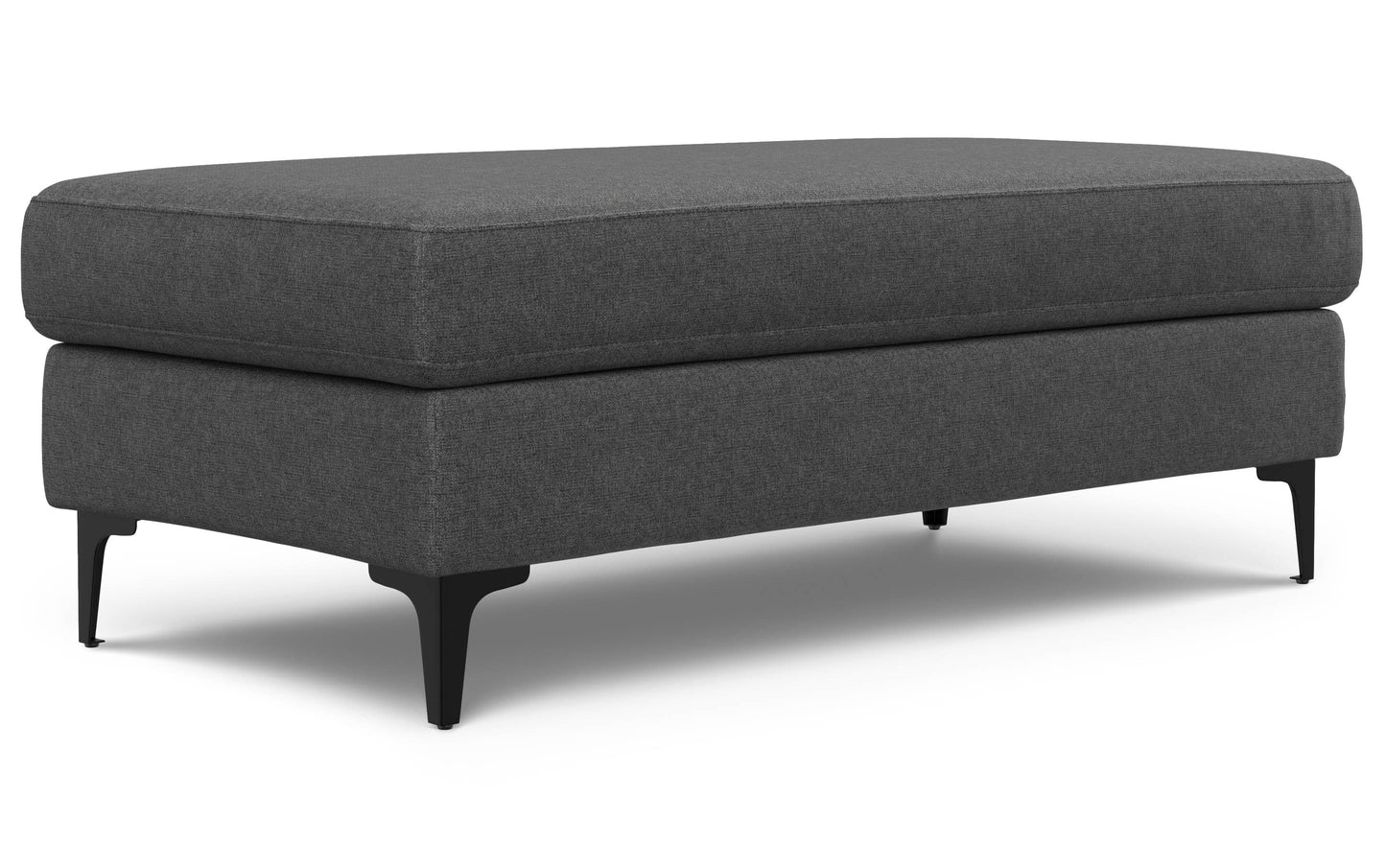 Pebble Grey | Ava Mid Century Ottoman Bench