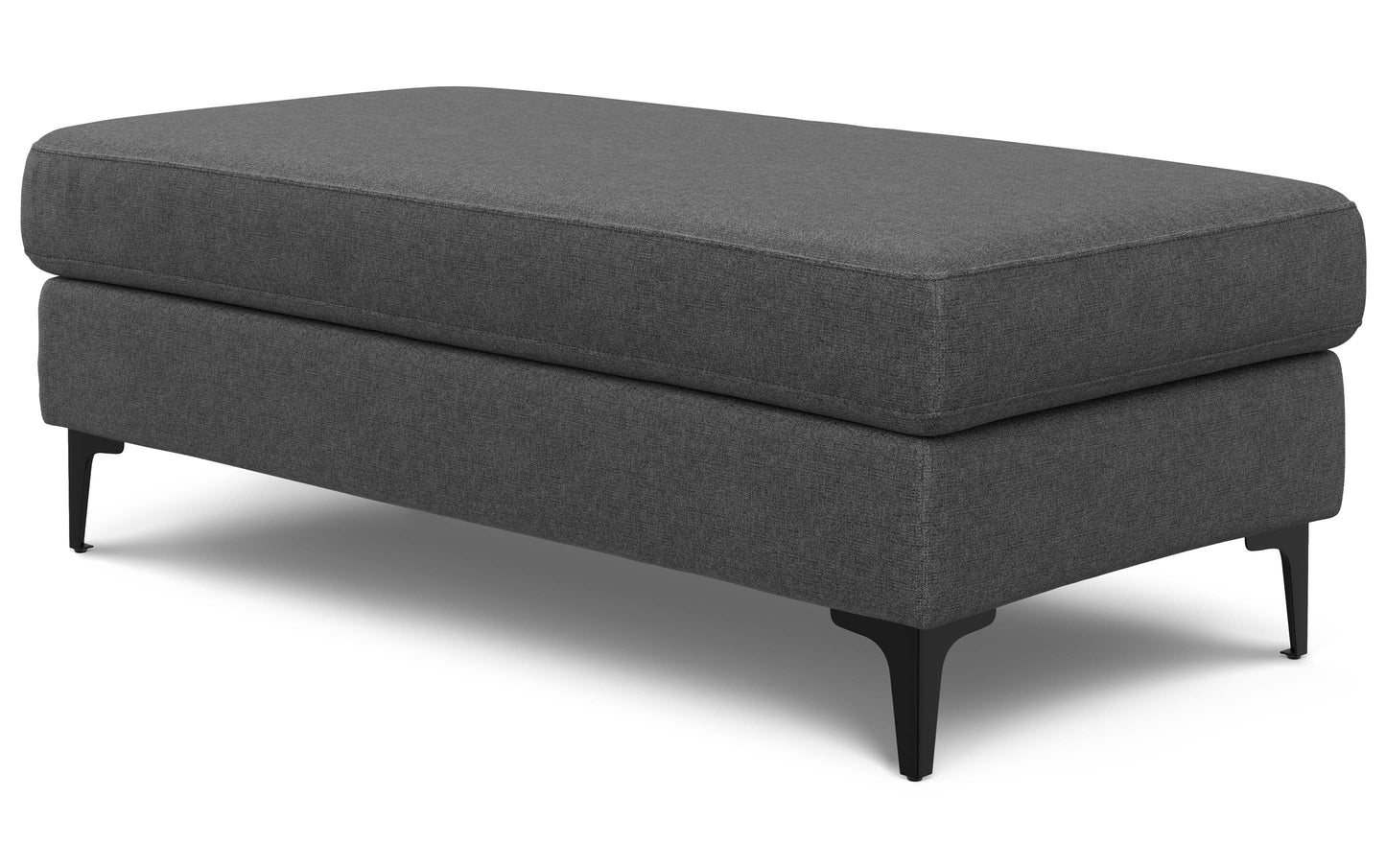 Pebble Grey | Ava Mid Century Ottoman Bench