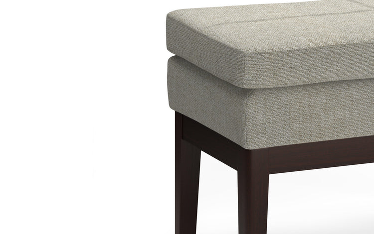 Light Grey | Carlson Small Ottoman Bench