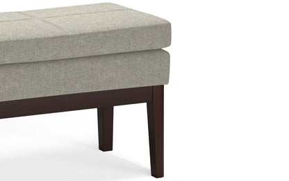 Light Grey | Carlson Small Ottoman Bench