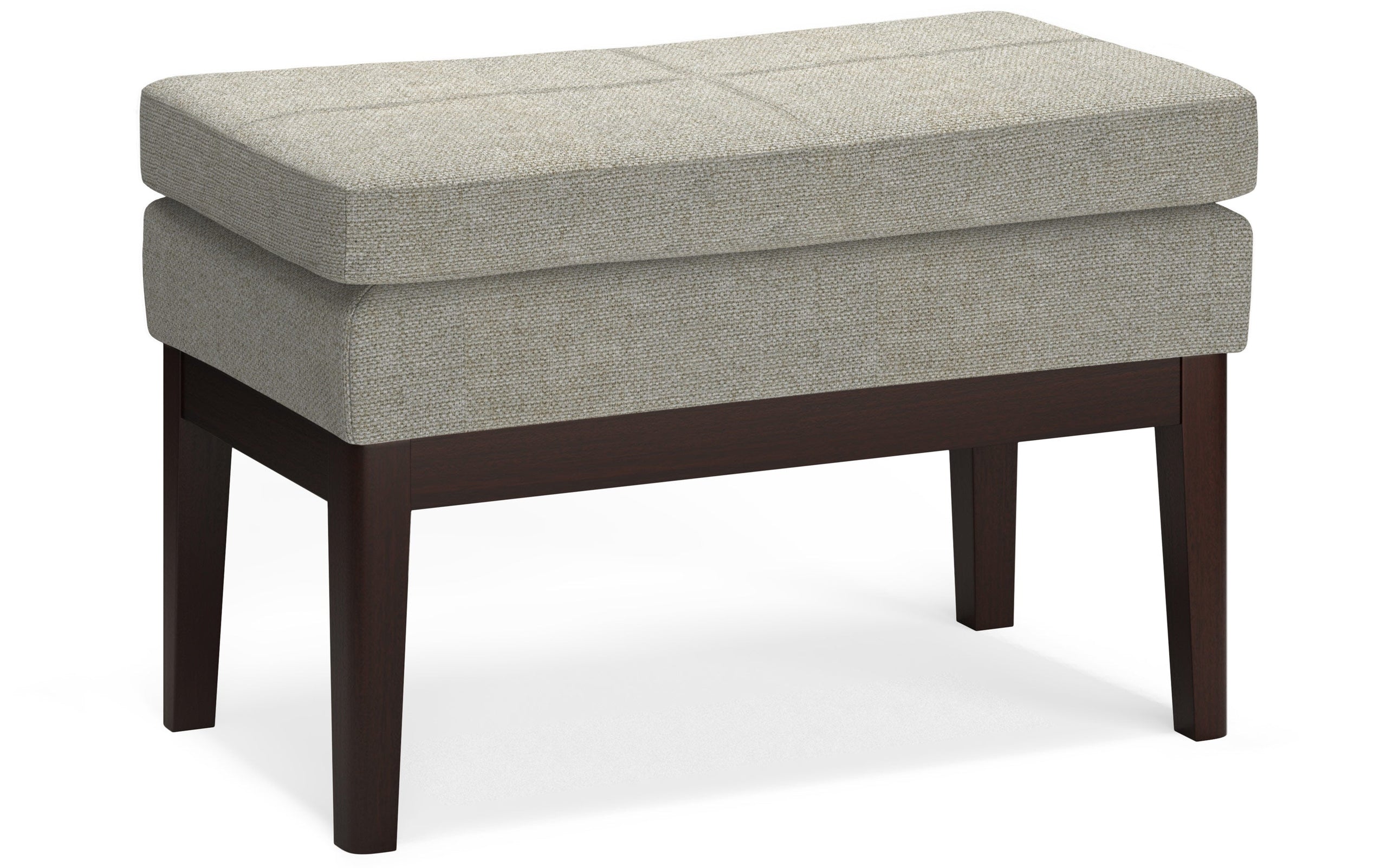 Light Grey | Carlson Small Ottoman Bench