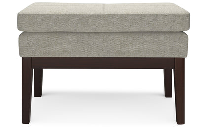 Light Grey | Carlson Small Ottoman Bench