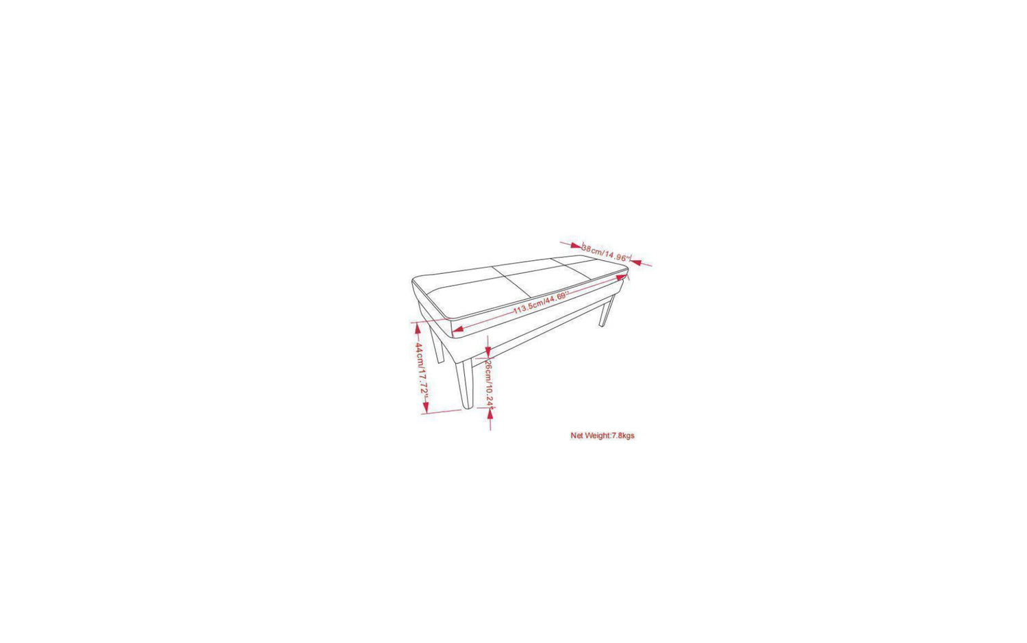 Marigold | Carlson Ottoman Bench