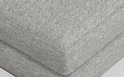 Mist Grey Woven-Blend Fabric | Morrison Ottoman