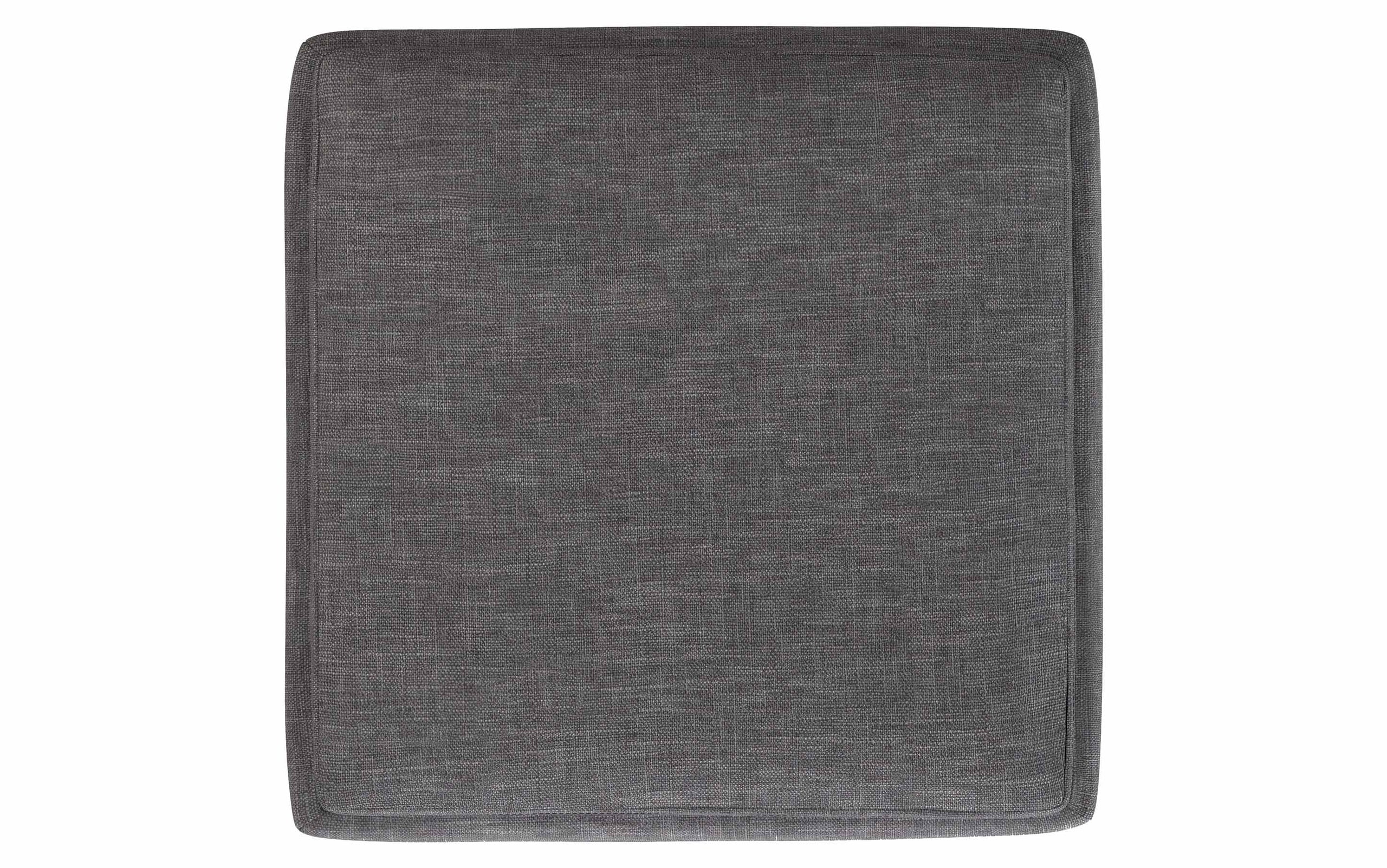 Slate Grey Linen Style Fabric | Natasha Storage Ottoman with Tray