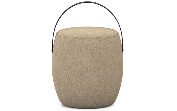 Taupe Linen Style Fabric | Ramsay Footstool