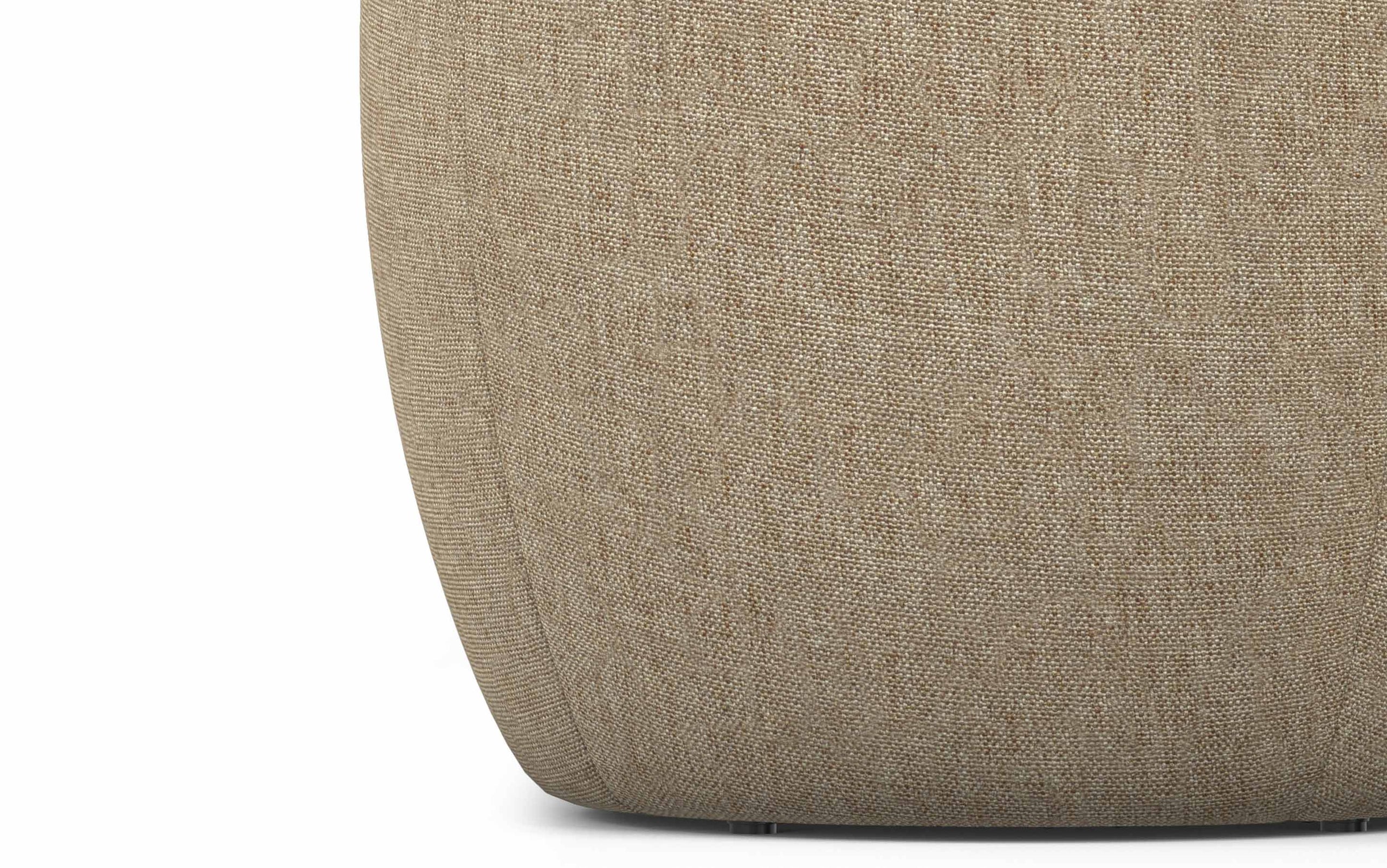 Taupe Linen Style Fabric | Ramsay Footstool