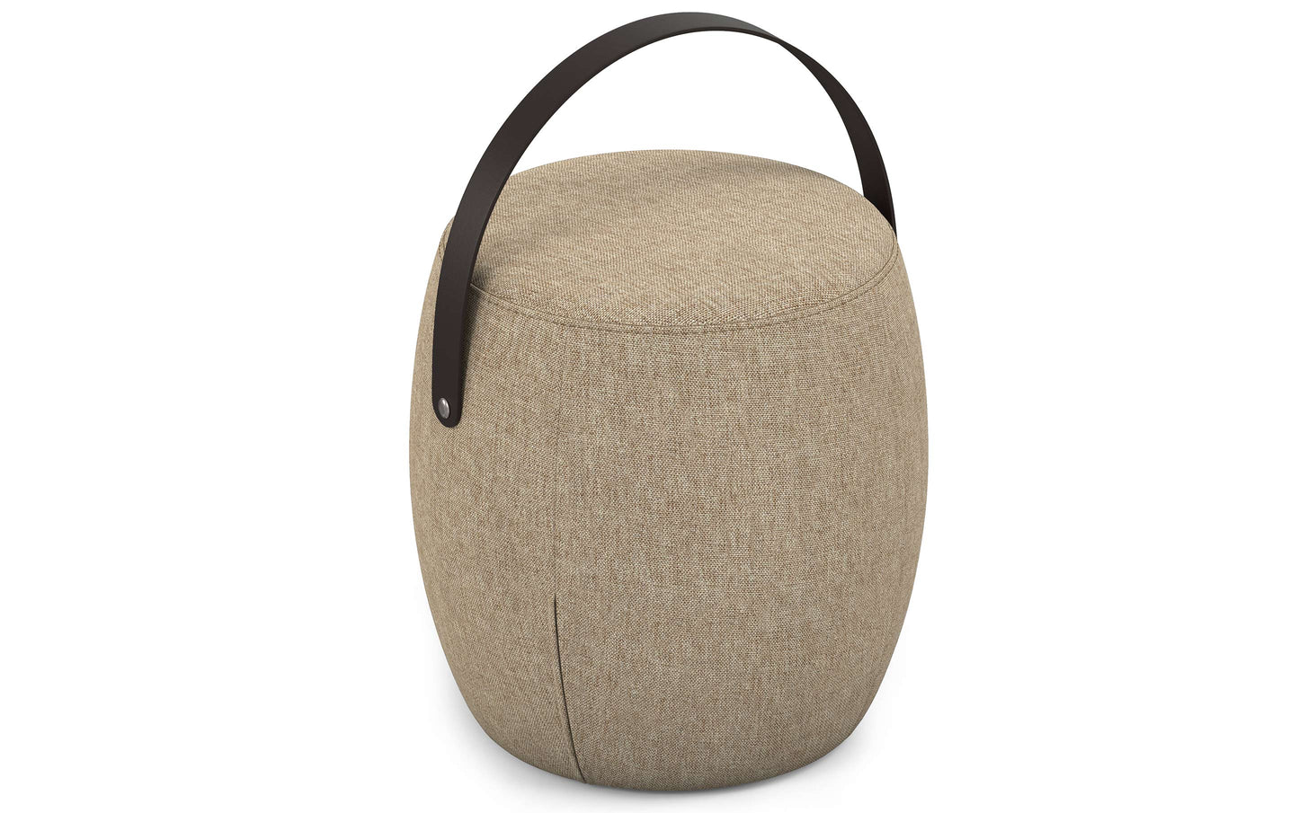 Taupe Linen Style Fabric | Ramsay Footstool