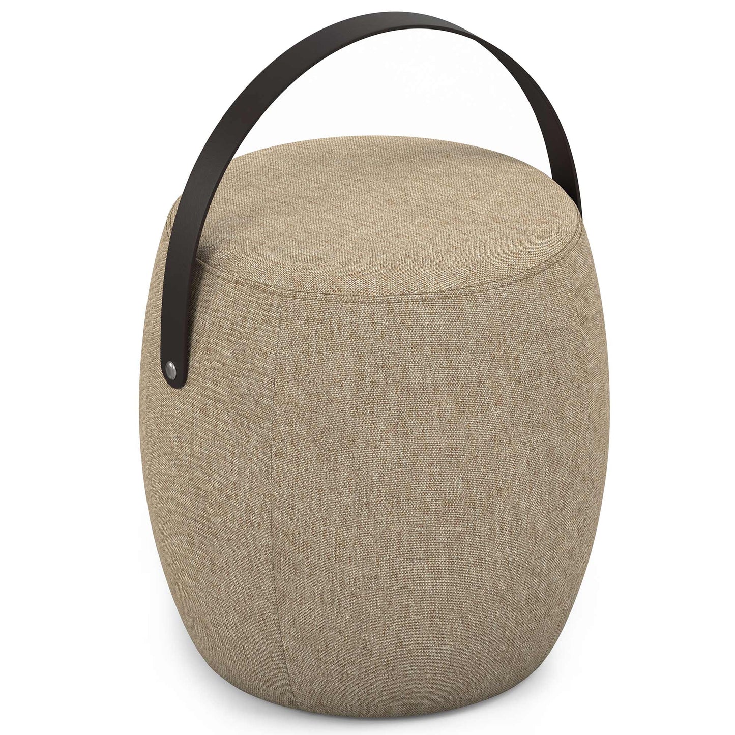 Taupe Linen Style Fabric | Ramsay Footstool