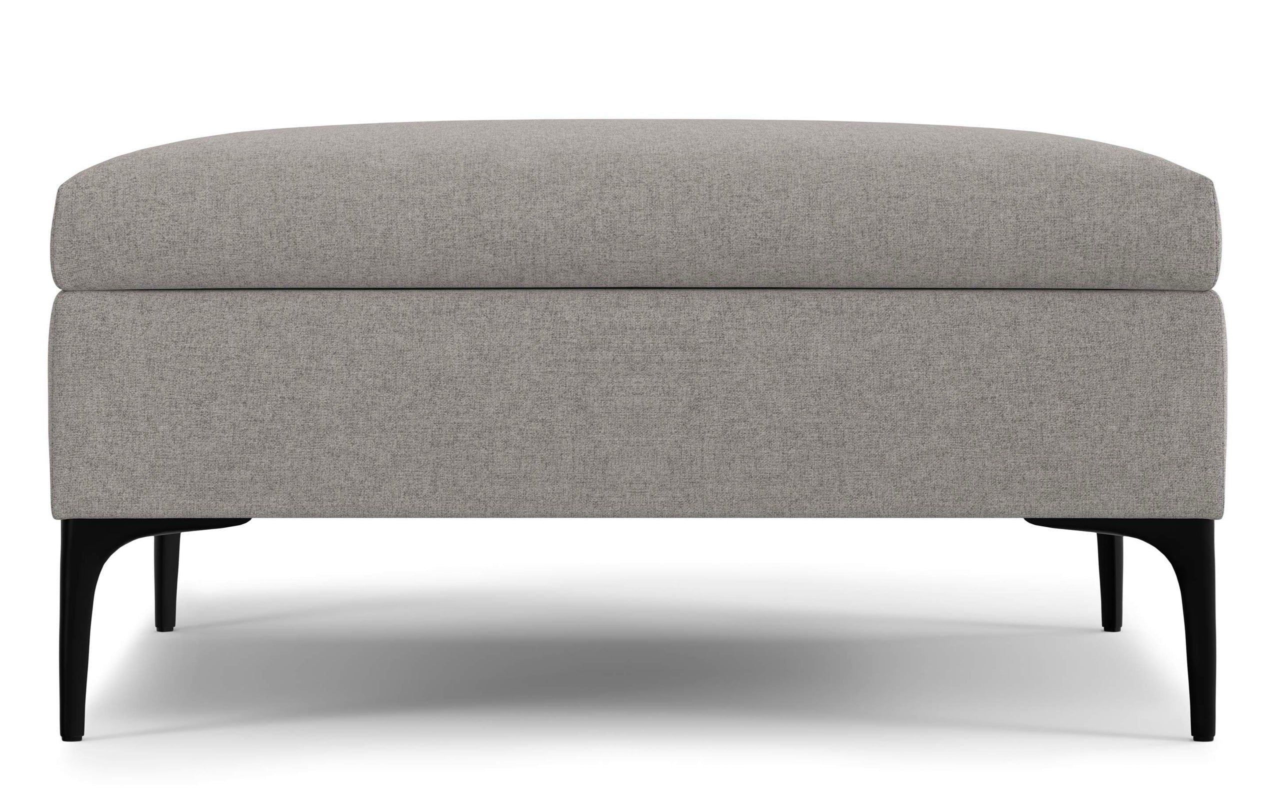 Cloud Grey Linen Style Fabric | Rebecca Coffee Table Storage Ottoman with Lift Up Lid