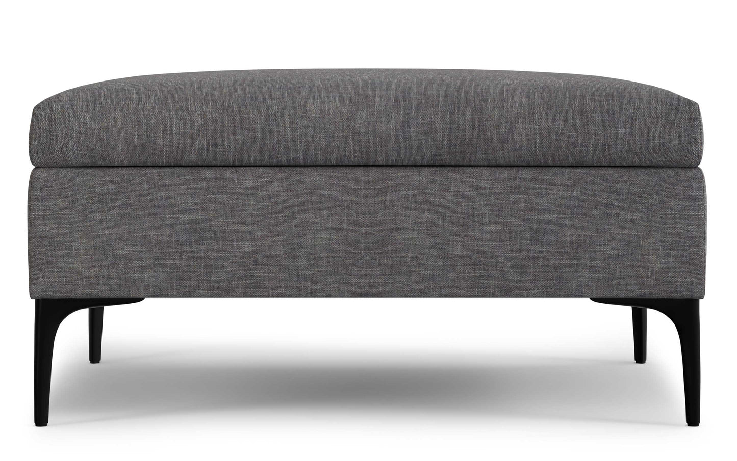 Slate Grey Linen Style Fabric | Rebecca Coffee Table Storage Ottoman with Lift Up Lid