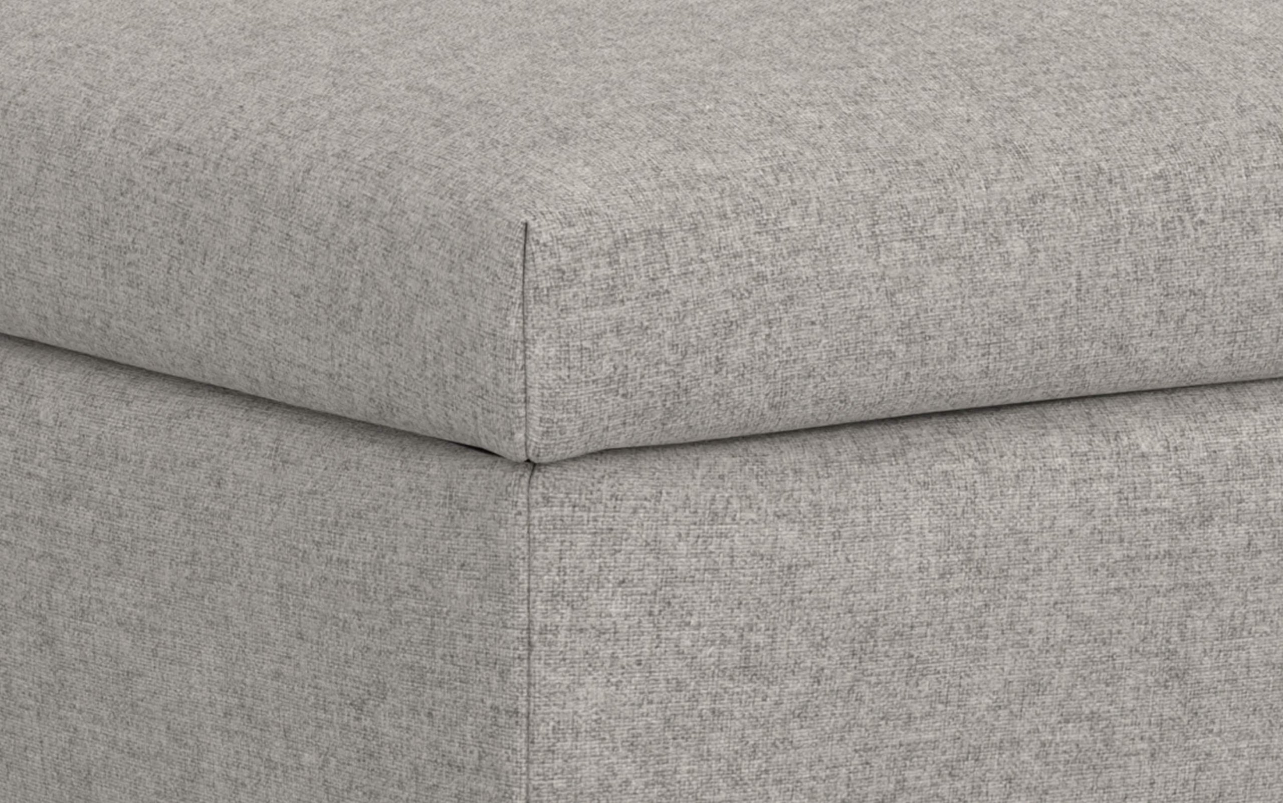 Cloud Grey Linen Style Fabric | Rebecca Large Coffee Table Storage Ottoman with Lift up Lid