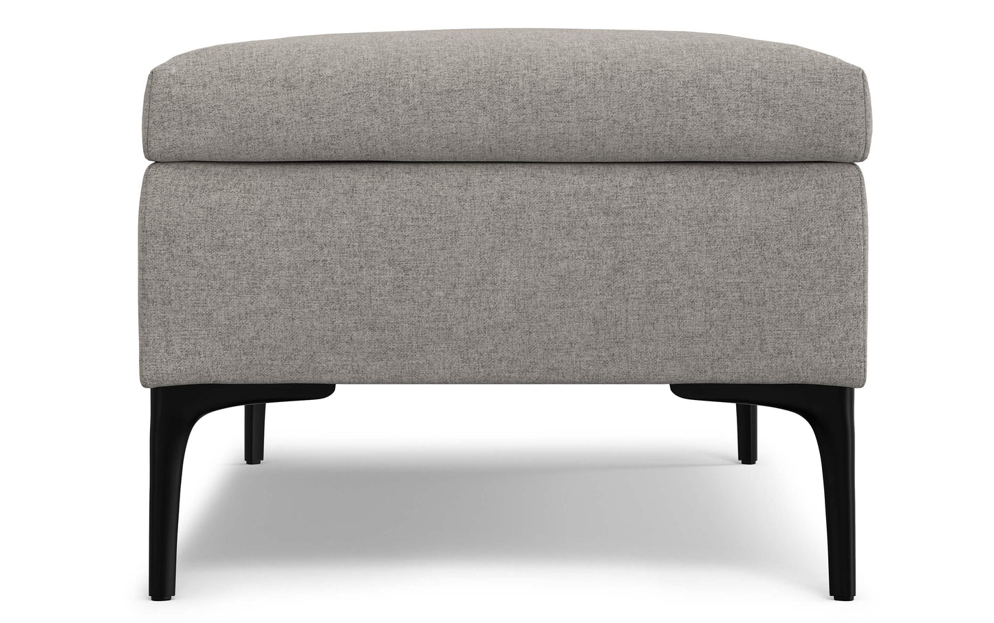 Cloud Grey Linen Style Fabric | Rebecca Large Coffee Table Storage Ottoman with Lift up Lid