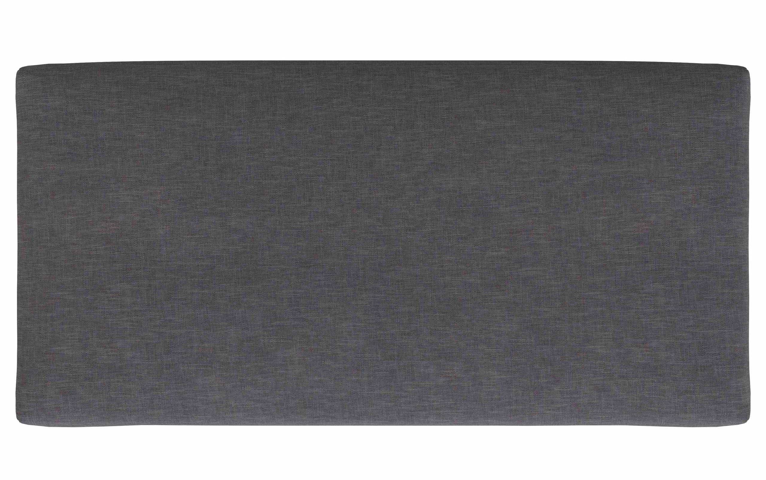 Slate Grey Linen Style Fabric | Rebecca Large Coffee Table Storage Ottoman with Lift up Lid