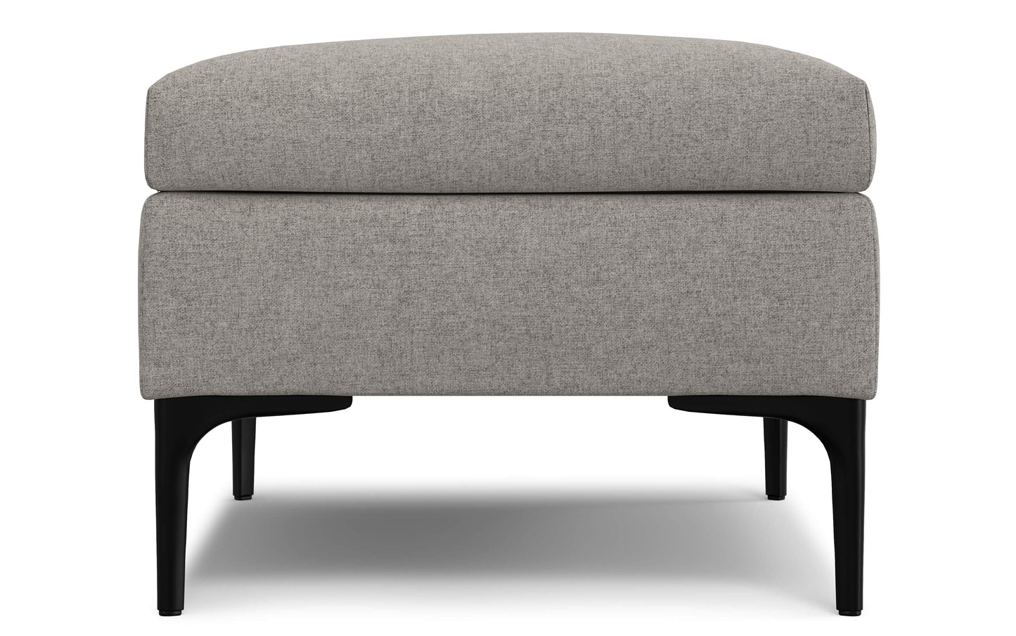 Cloud Grey Linen Style Fabric | Rebecca Rectangular Coffee Table Storage Ottoman with Lift Up Lid in Linen Style Fabric