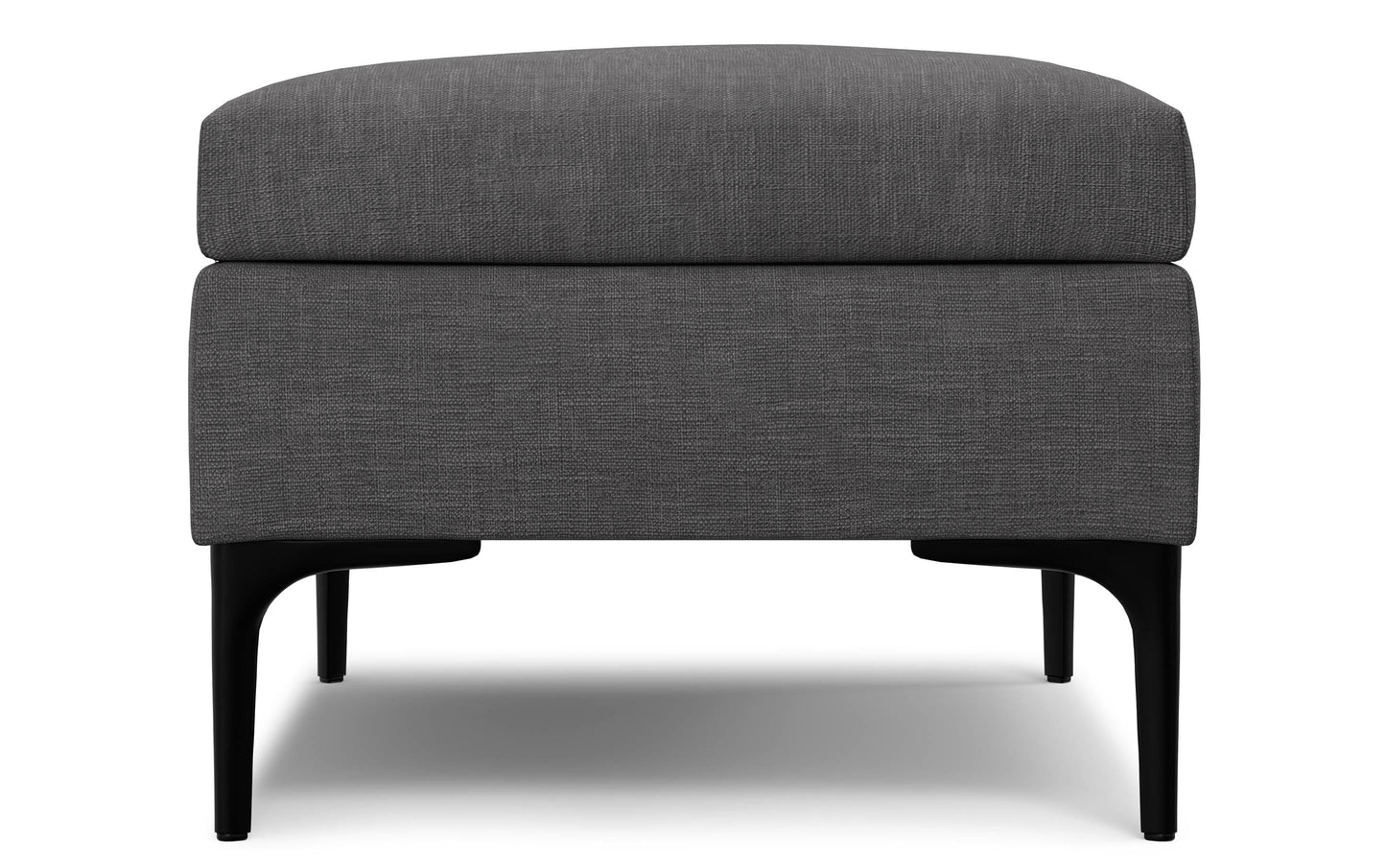 Slate Grey Linen Style Fabric | Rebecca Rectangular Coffee Table Storage Ottoman with Lift Up Lid in Linen Style Fabric