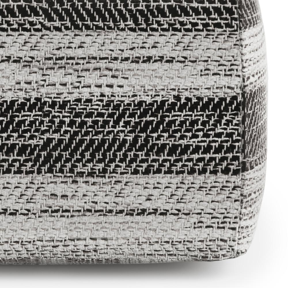 Grey Melange | Clay Square Pouf