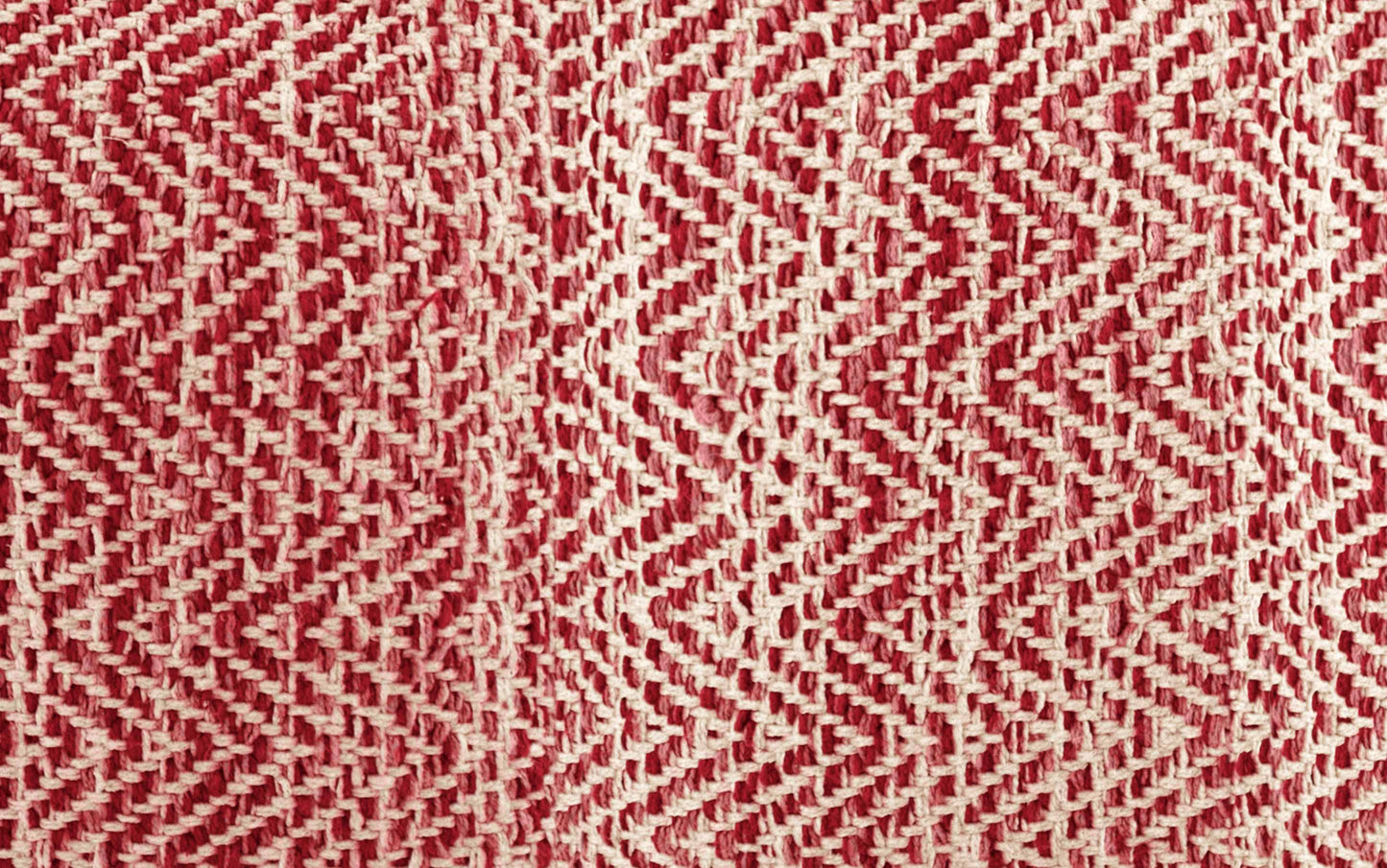 Patterned Maroon Melange | Nate Patterned Square Pouf