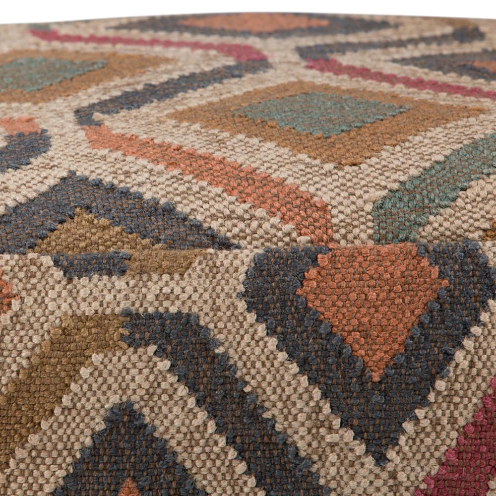 Kilim Patterned | Johanna Kilim Patterned Square Pouf