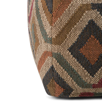 Kilim Patterned | Johanna Kilim Patterned Square Pouf