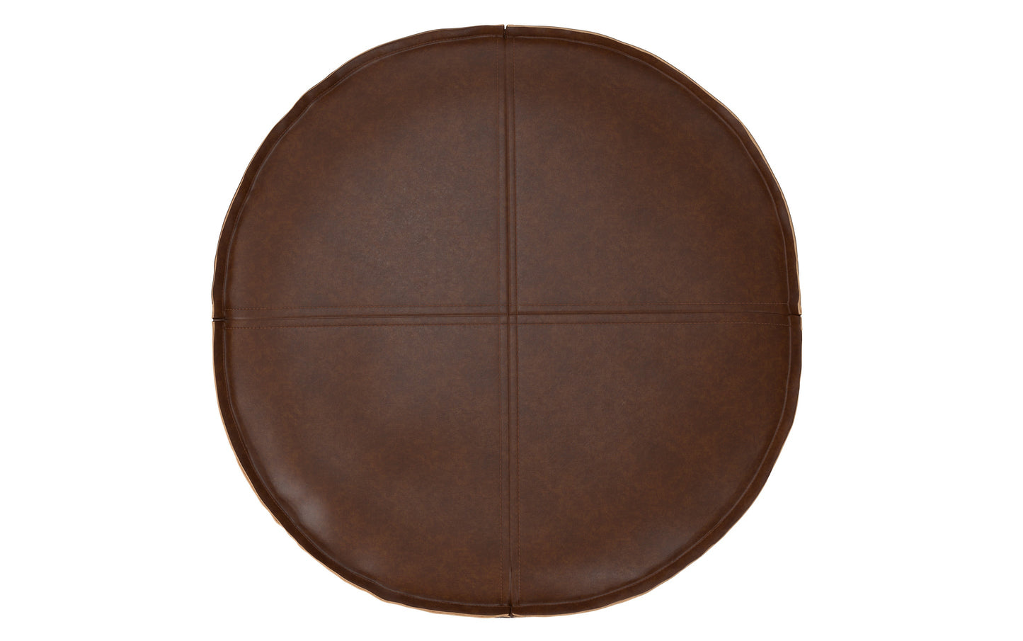 Distressed Dark Brown | Brody 20 Inch Round Pouf