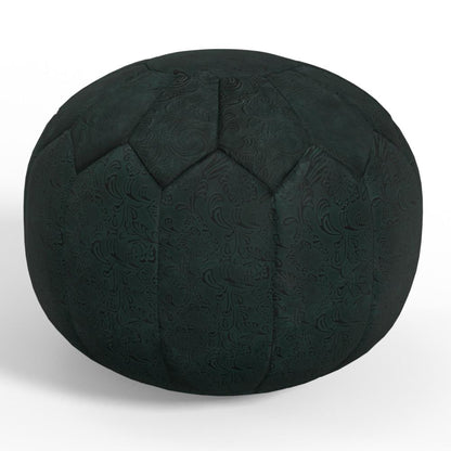 Teal | Drury Round Pouf