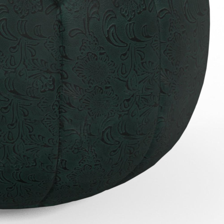 Teal | Drury Round Pouf