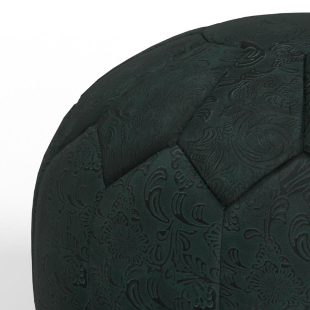 Teal | Drury Round Pouf