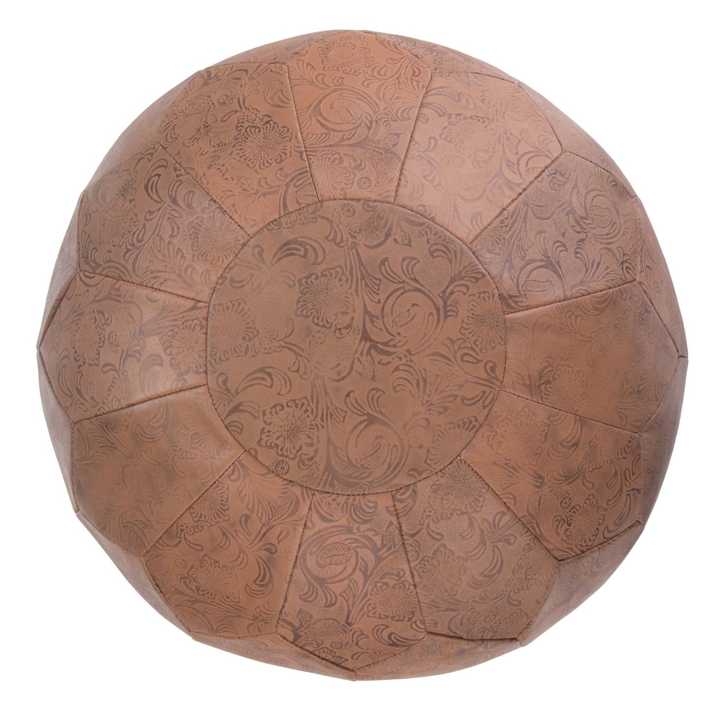 Brown | Drury Round Pouf