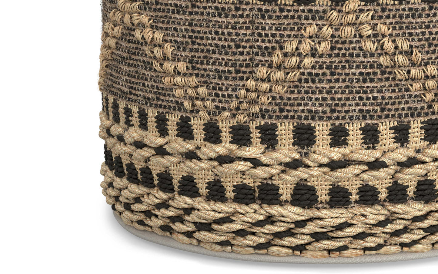 Stella Round Woven Pouf