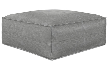 Distressed Grey | Brody Large Square Coffee Table Pouf