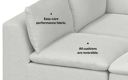 Jasmine Pit Sectional Sofa in Performance Fabric