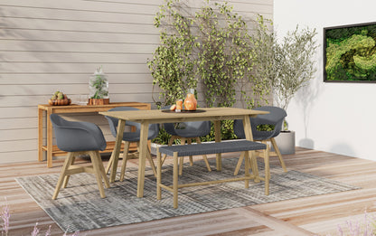 Grey | Dahlia Outdoor Indoor Bench