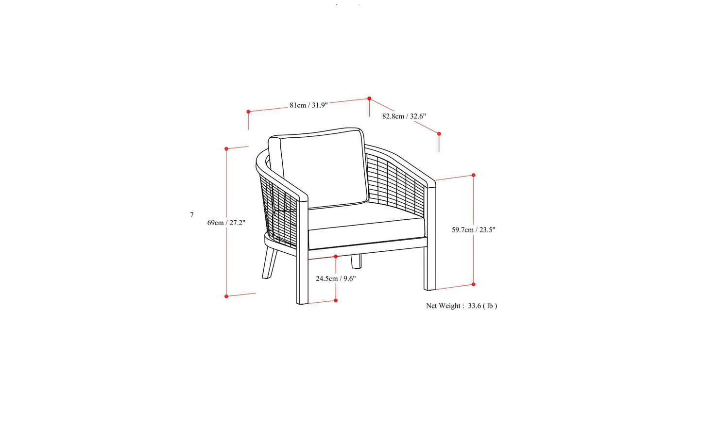 Parkside Outdoor Conversation Chair (Set of 2)