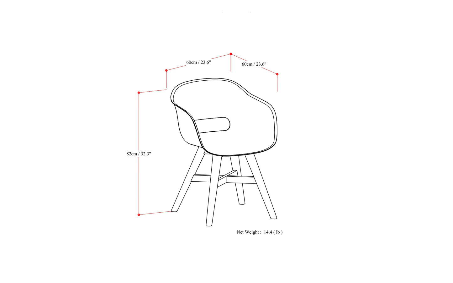 Black | Kona Outdoor Dining Chair in Recycled Plastic (Set of 2)