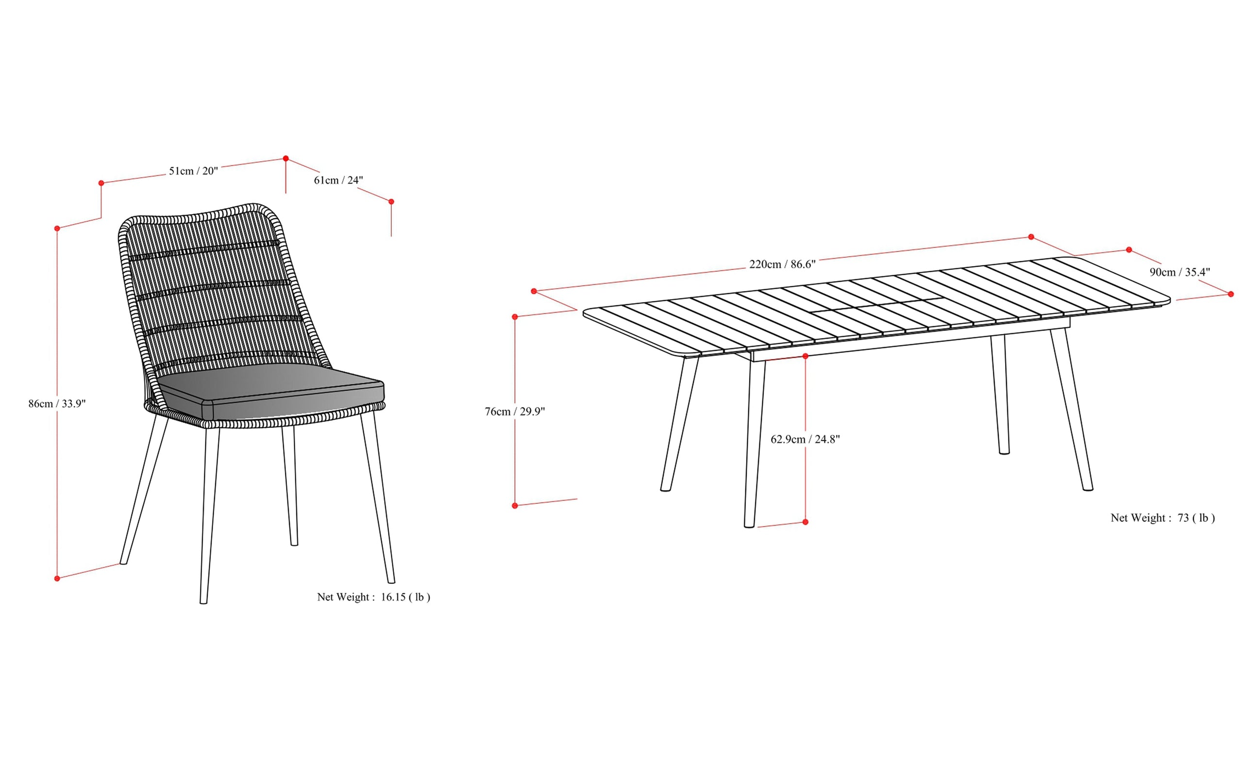 Beachside 9 Piece Outdoor Dining Set