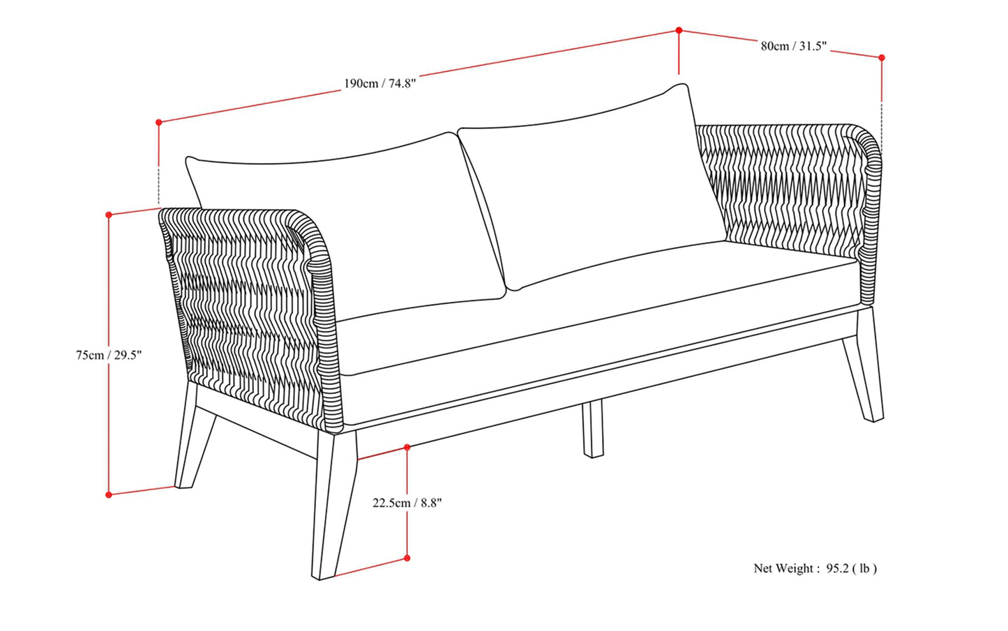 Santiago Outdoor Sofa