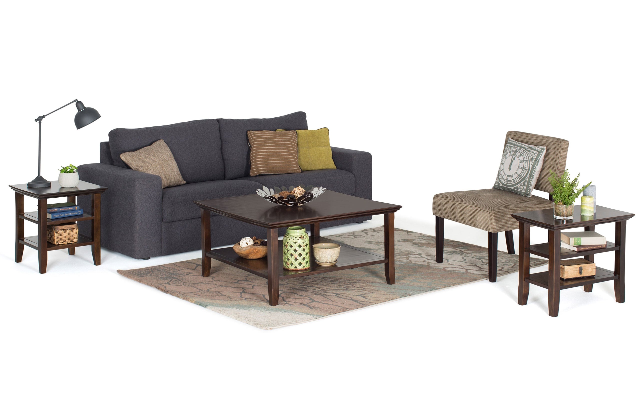 Brunette Brown | Acadian Square Coffee Table