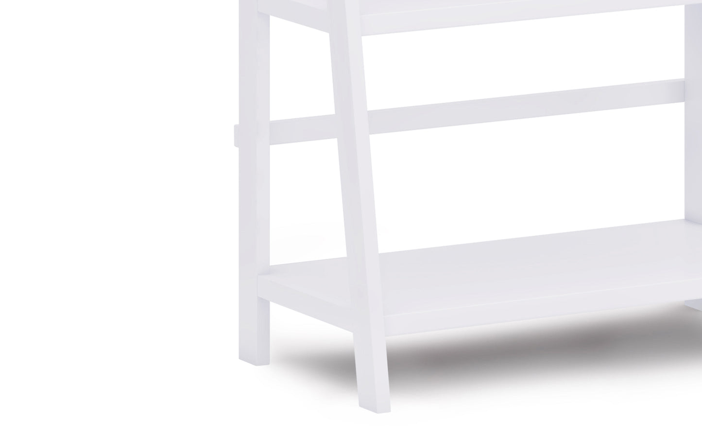 White | Acadian 72 x 30 inch Bookcase