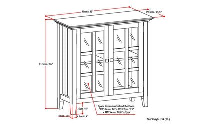 Brunette Brown | Acadian Low Storage Cabinet